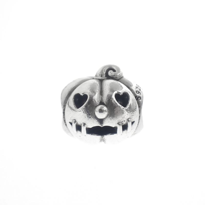 Image 1 of Pandora charm; Silver; Halloween Pumpkin