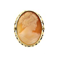 Antique gold brooch/pendant with cameo