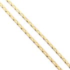 Afbeelding 4 van Bicolor gouden cobraschakel collier met vaste hanger en diamant