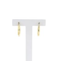 Gold lapidary earrings | Ø 20 mm