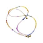 Image 7 of 9 carat multi-colored sapphire bead necklace