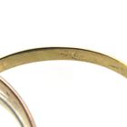 Image 5 of Tricolor gold trinity ring