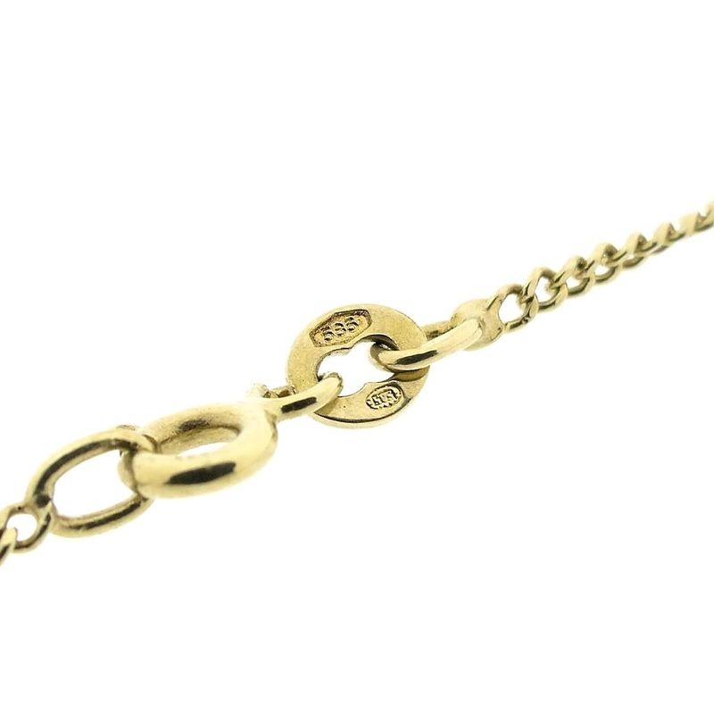 Image 4 of Long gold gourmet link necklace