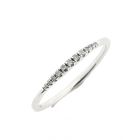 Image 1 of White gold ring with diamond | 0.05 ct.