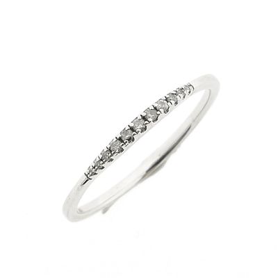 Image 1 of White gold ring with diamond | 0.05 ct.