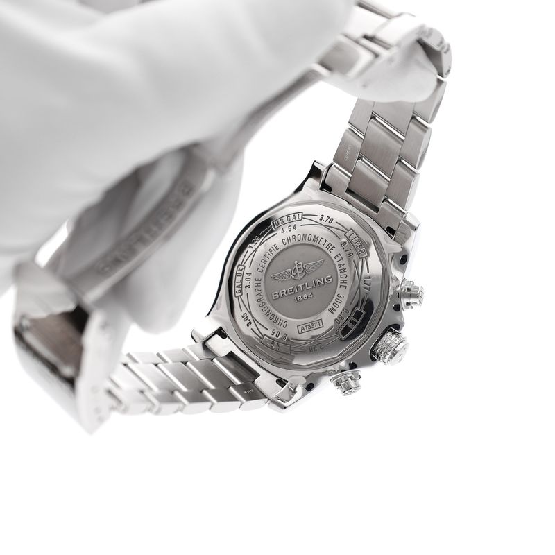 Image 17 of Breitling Super Avenger 'Black' A13371; Chronograph men's watch