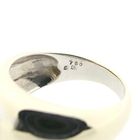 Image 5 of White gold domed ring with zirconia
