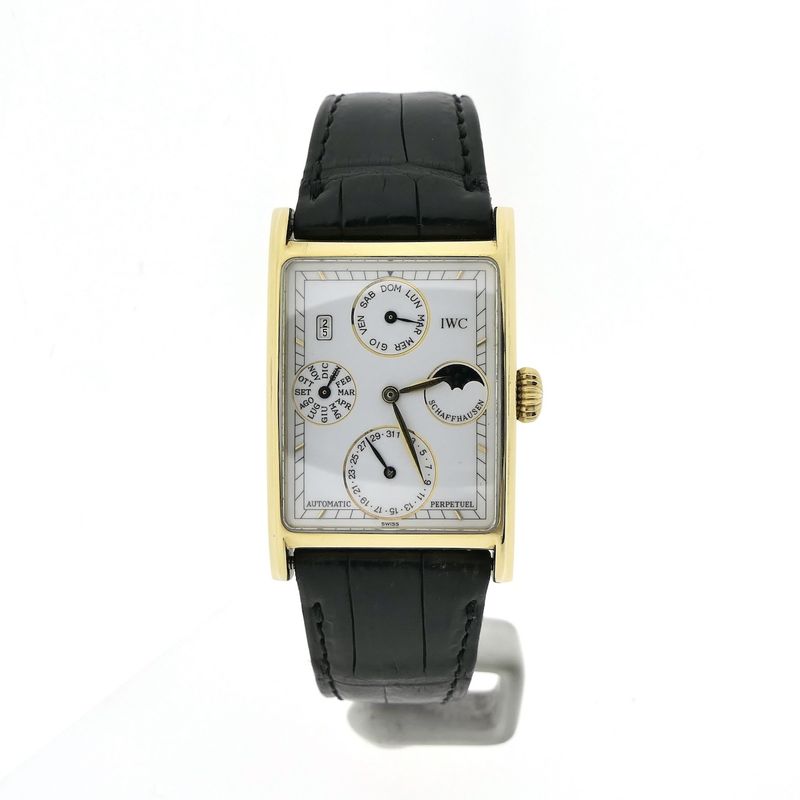 Image 1 of IWC Novecento Perpetual Calendar Moonphase IW3545; 18k. Gold men's watch