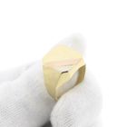 Image 9 of Tricolor gold signet ring; Carnation