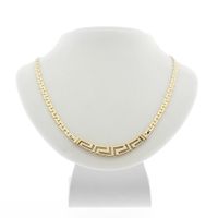 Gold meander necklace