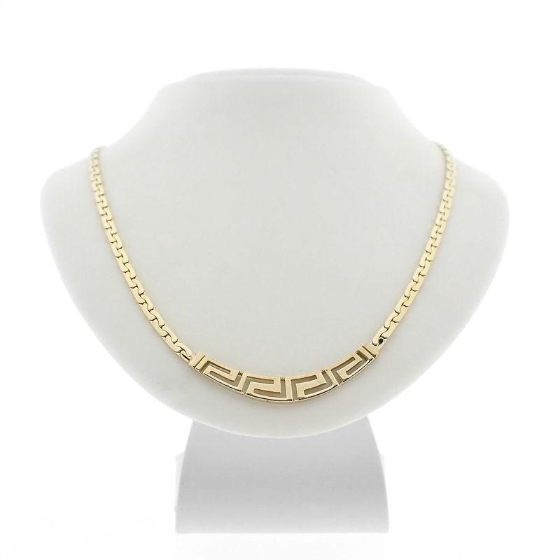 Image 1 of Gold meander necklace