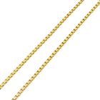 Image 5 of Antique gold Venetian link chain with fixed pendant and blood coral