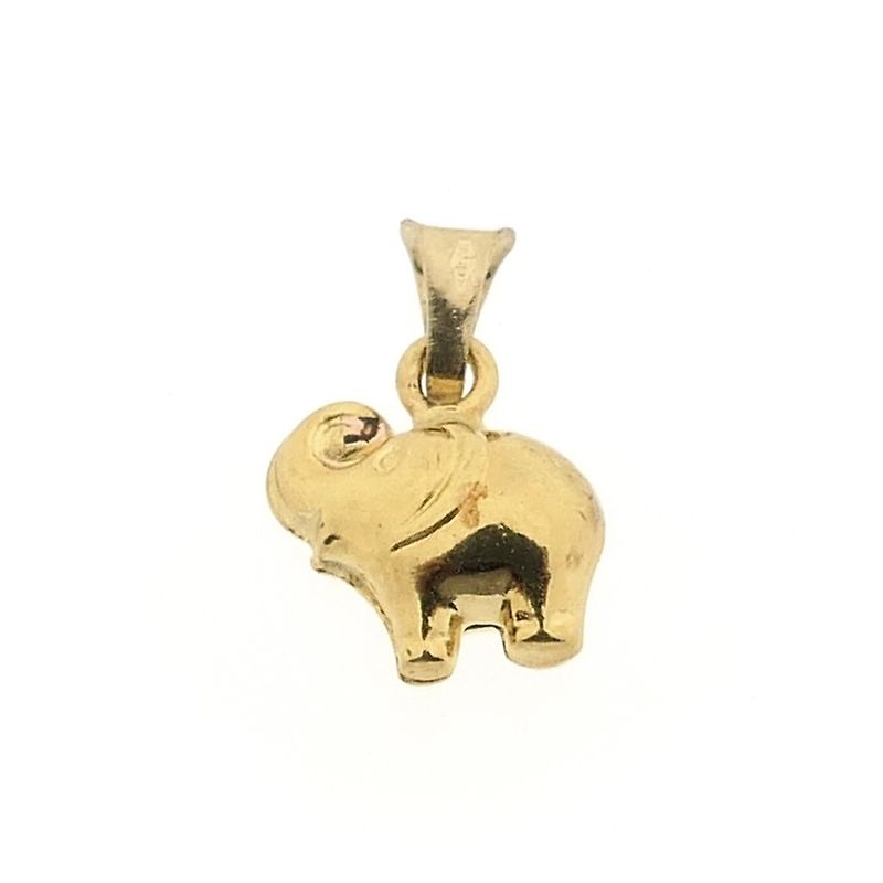 Image 5 of 18K Gold Elephant Pendant | Minimalist
