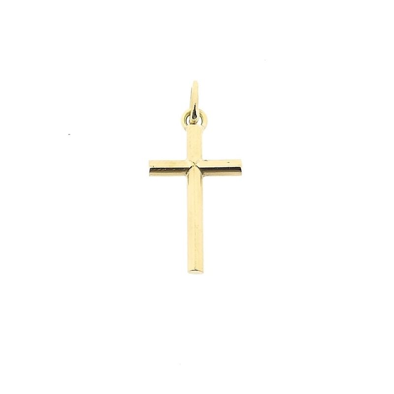Image 1 of 18 carat gold pendant of a cross