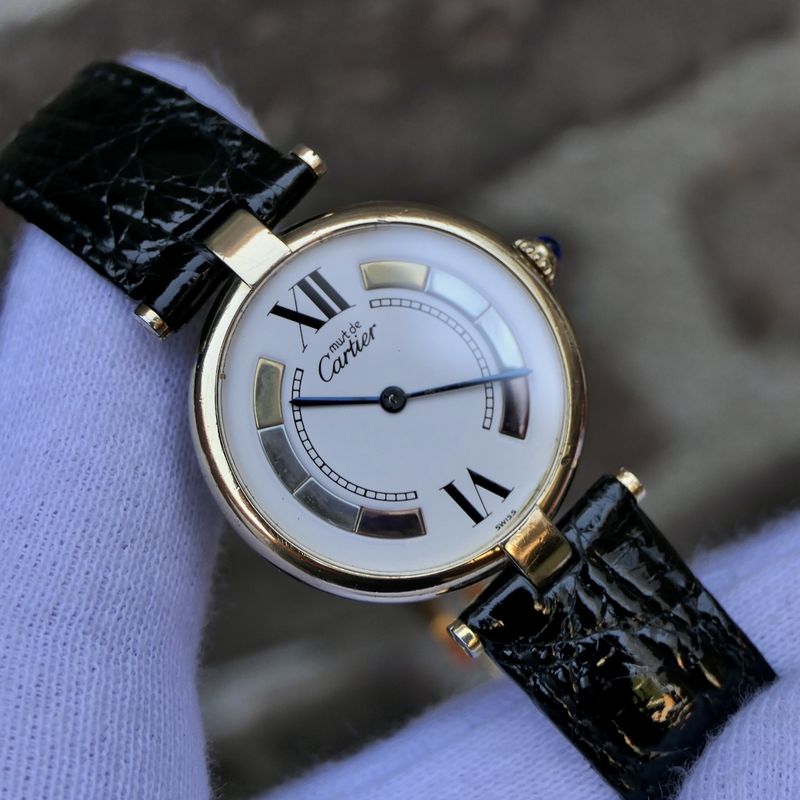 Image 15 of Cartier Vermeil Must Trinity; Ladies watch