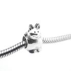 Image 2 of Pandora charm; Silver; Kitty Cat