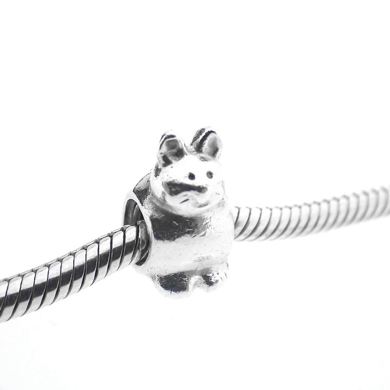 Image 2 of Pandora charm; Silver; Kitty Cat