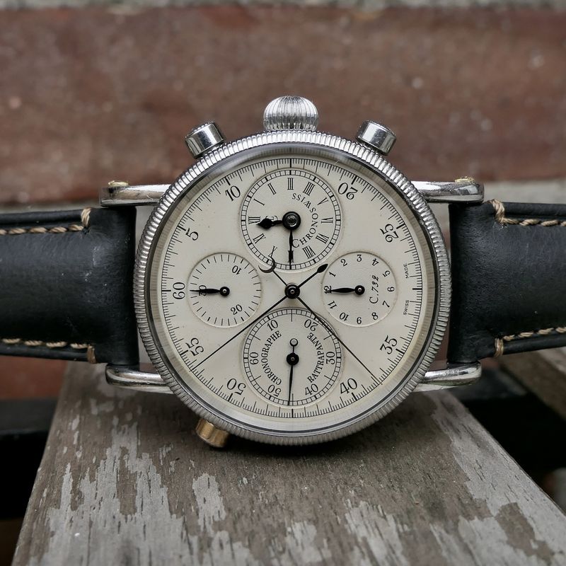 Image 24 of Chronoswiss Rattrapante Chronograph CH7323; Automatic men's watch with double chronograph