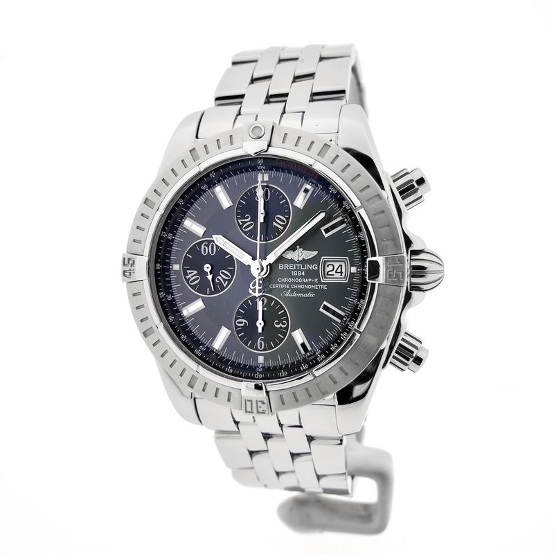 Image 7 of Breitling Chronomat Evolution 'Grey' A13356 / A156F17PA; Chronograph men's watch in full set