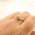 Image 4 of Gold ring pavé set with diamonds | 0.22 ct.