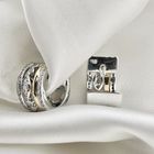 Image 8 of Two-tone gold AL CORO earrings with 0.50 ct. diamonds.