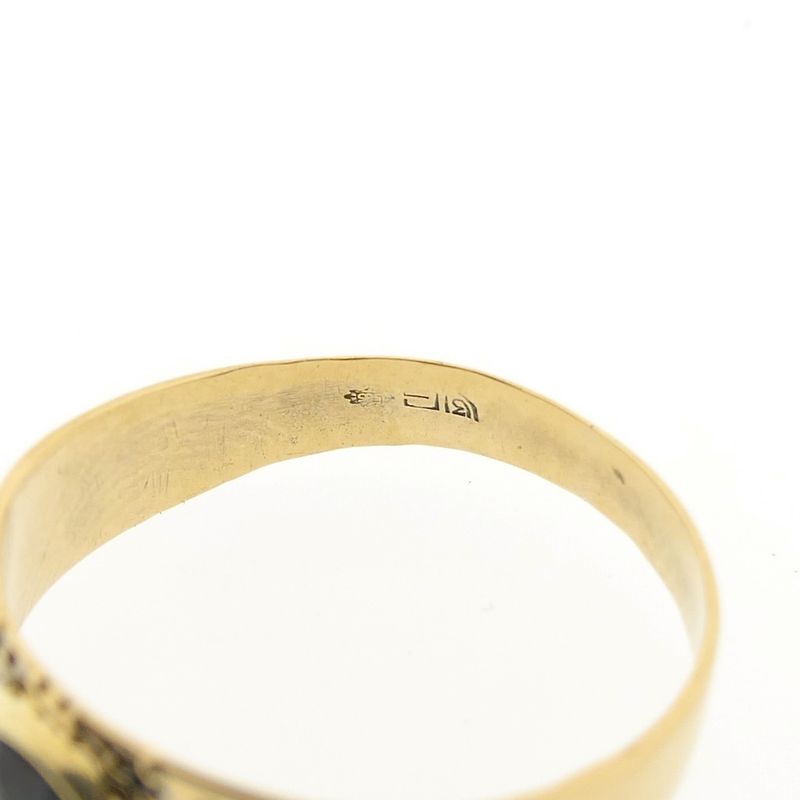 Image 7 of Gold ring with garnet stones | Vintage