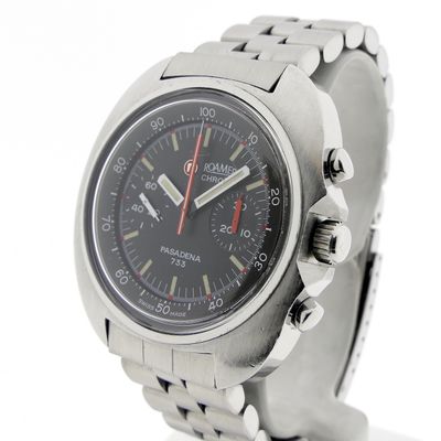Image 2 of Roamer Pasadena 733; Vintage chronograaf heren horloge
