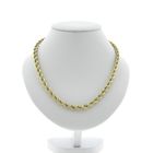 Image 1 of Gold twisted link necklace