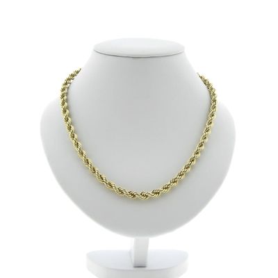 Image 1 of Gold twisted link necklace