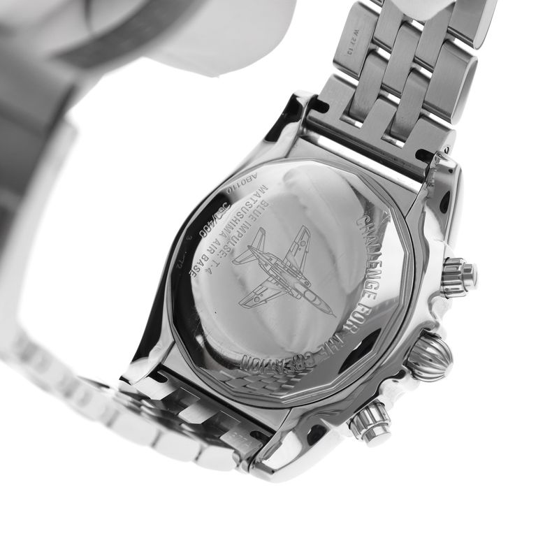 Image 12 of Breitling Chronomat 44 'Blue Impulse' Limited Edition AB01107E; Chronograph men's watch