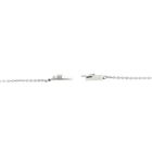 Image 3 of White gold thin anchor link necklace | 38.5 cm