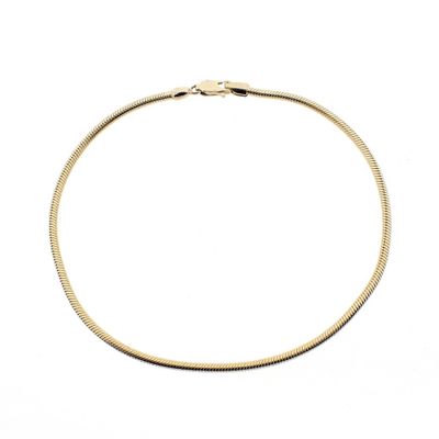 Image 1 of Gold snake link bracelet; Midas | 21.5 cm