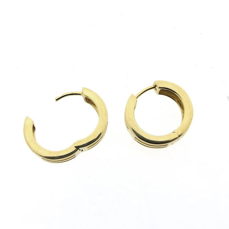 Image 4 of Toni Gard luxury gold hoop earrings; Ø 17 mm