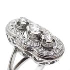 Image 3 of 18K white gold art deco engagement ring | 0.62 ct. diamonds
