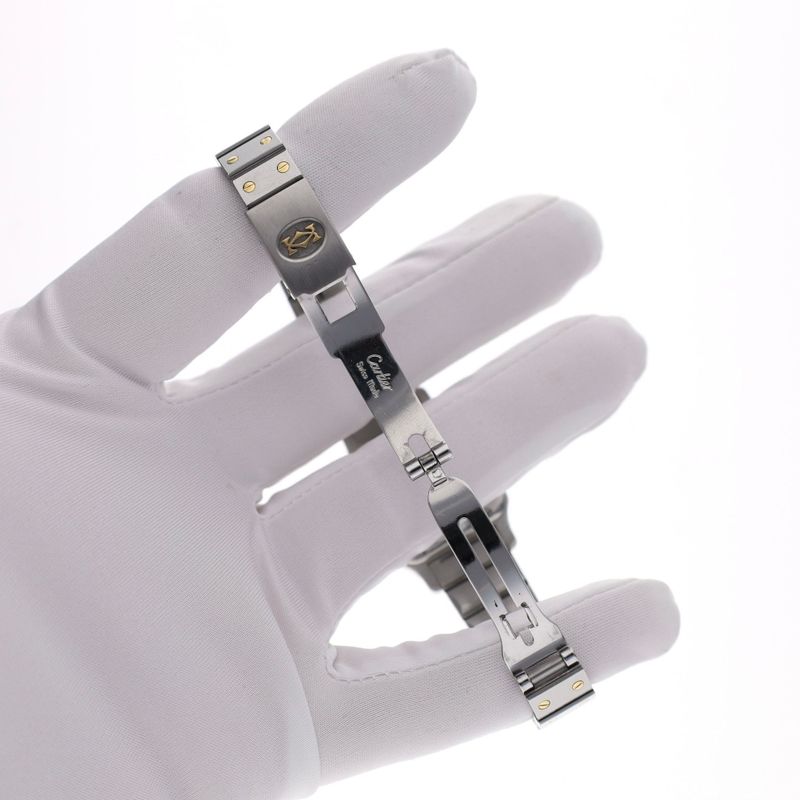 Image 13 of Cartier Santos Ladies 24mm 0902; Automatic Ladies Watch