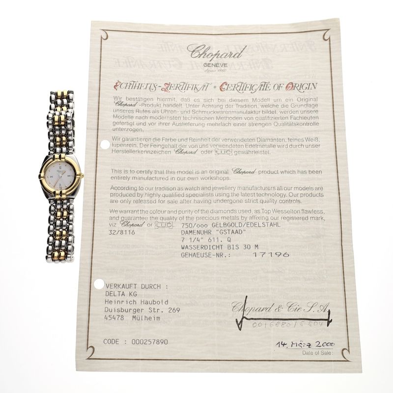 Image 14 of Chopard Geneva 'GSTAAD' 32/8116; Vintage gold/steel women's watch