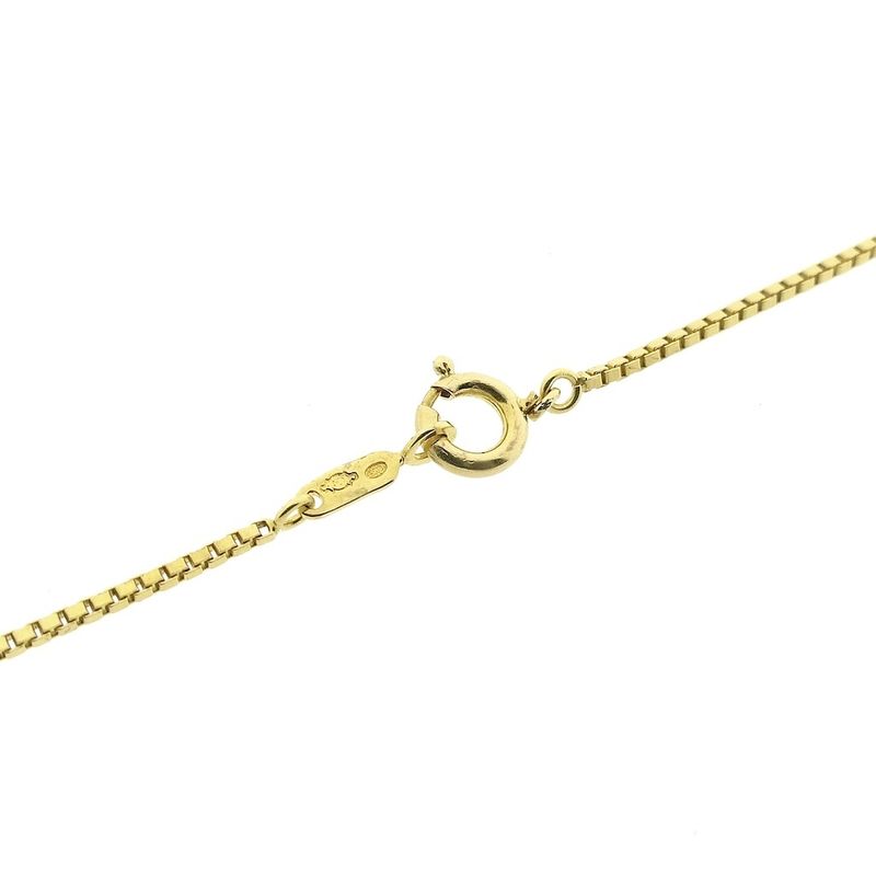 Image 5 of Long gold Venetian link chain.