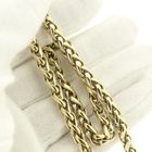 Image 7 of Two-tone gold foxtail link necklace | 45 cm