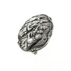 Image 7 of Vintage silver brooch with scene