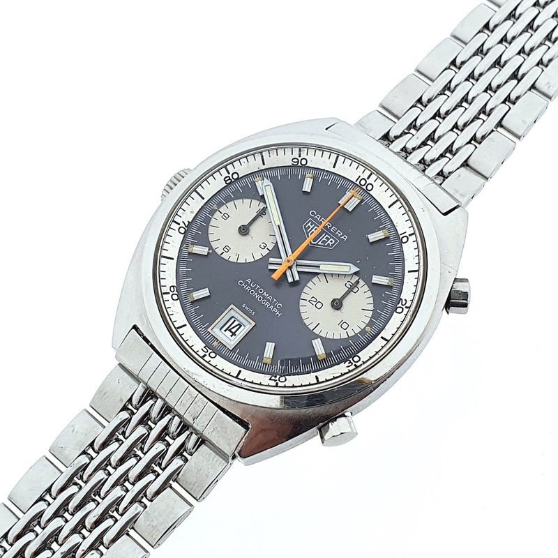 Image 1 of Heuer Carrera Chronograph; Vintage men's watch