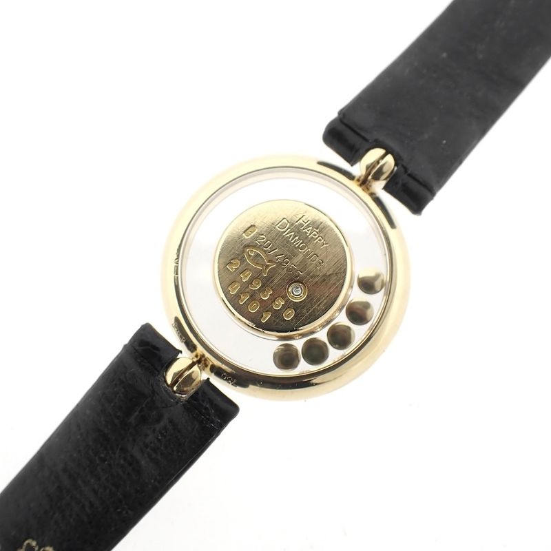 Image 7 of Chopard Happy Diamonds; Vintage 18k gold women's watch with diamonds