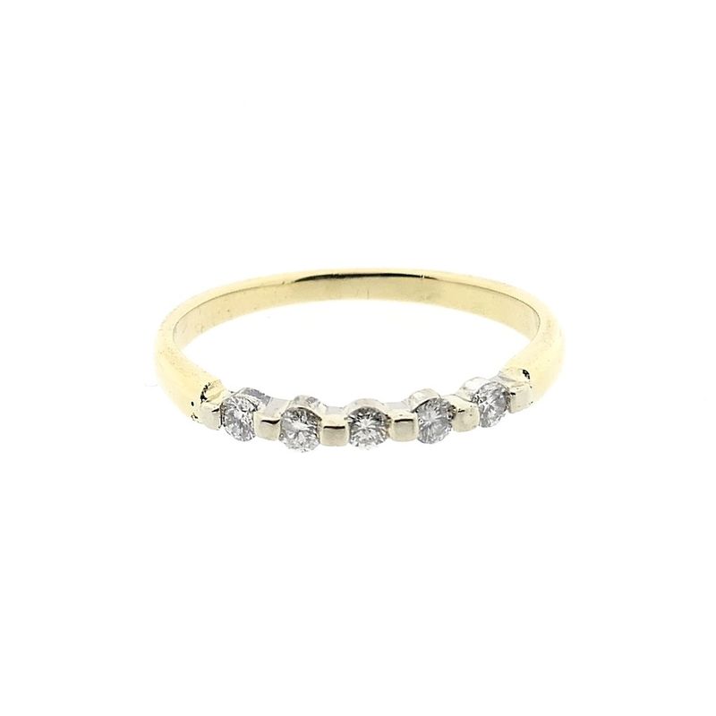 Image 2 of Gold ring with diamond | 0.25 ct.
