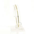 Image 1 of Gold closed Figaro link bracelet | 19 cm