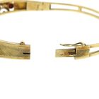 Image 7 of Vintage gold bangle with garnet; Size M