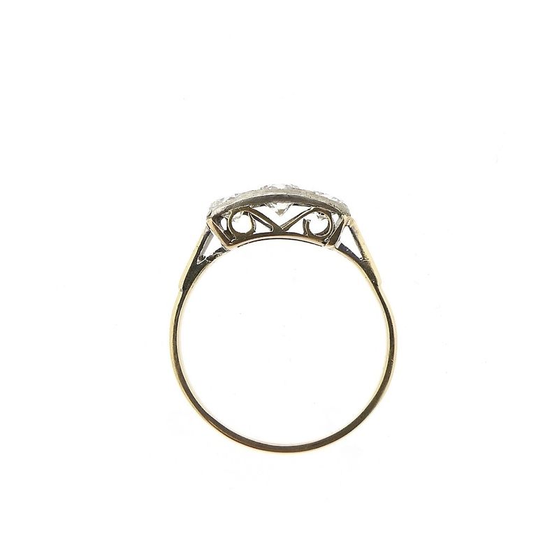 Image 3 of Gold Art Deco ring with diamond | 0.72 ct.