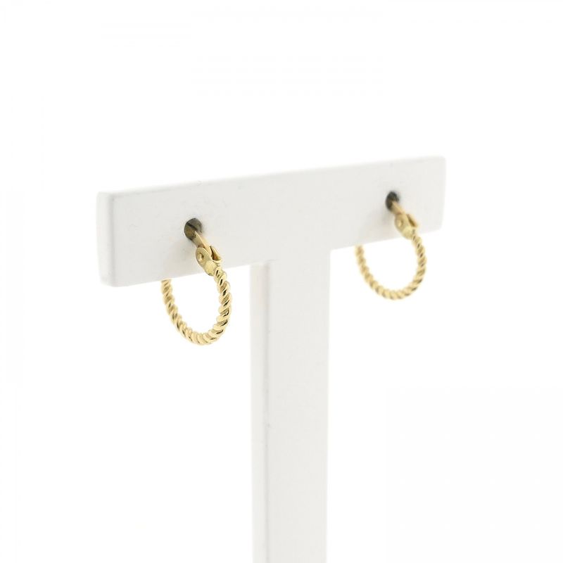 Image 3 of Gold twisted earrings