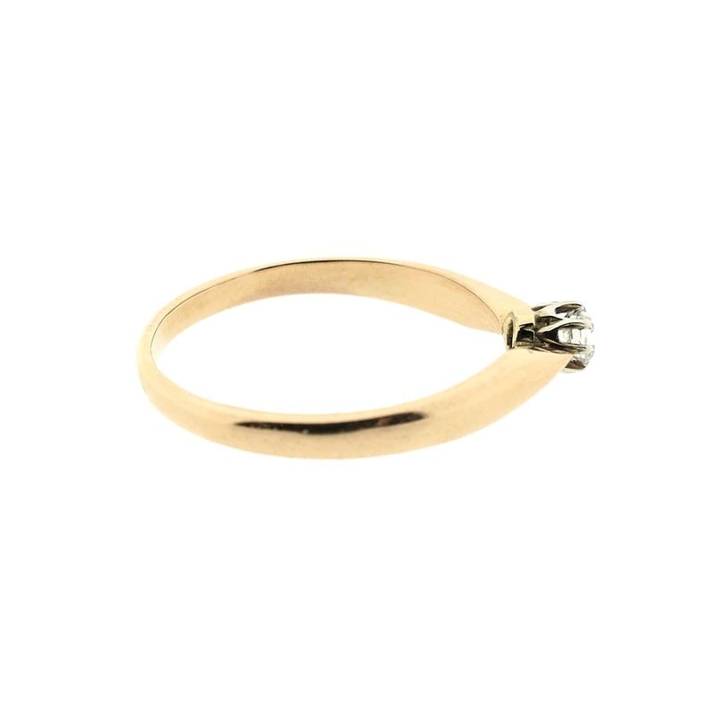 Image 4 of Rose gold solitaire ring with diamond | 0.22 ct.