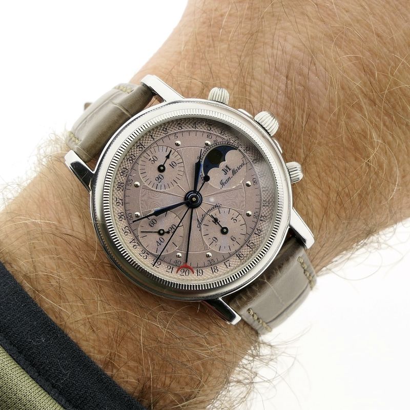 Image 9 of Jean Marcel 'Moonphase Calendar'; Chronograaf heren horloge