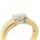 Image 3 of Christ bicolor gold solitaire ring with diamond 1.01 ct.