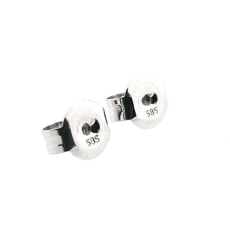Image 6 of Vintage White Gold Stud Earrings